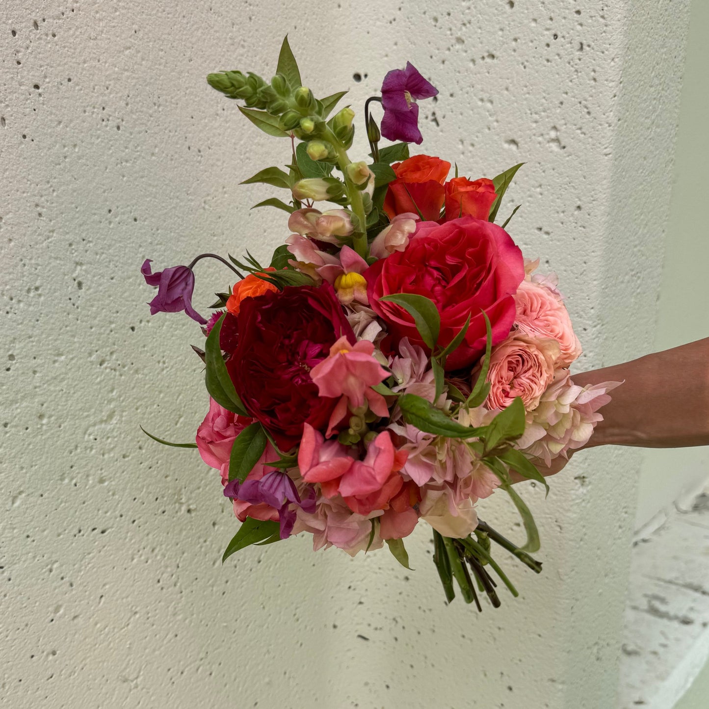 Vibrant Prom Bouquet with Monogrammed Ribbon